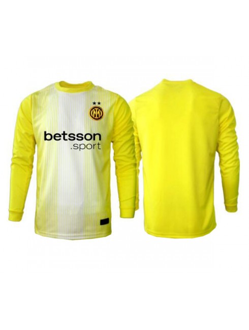 Inter Milan Målvakt Replika Borta Kläder 2025-26 Långärmad Inter Milan Målvakt Replika Borta Kläder 2025-26 Långärmad